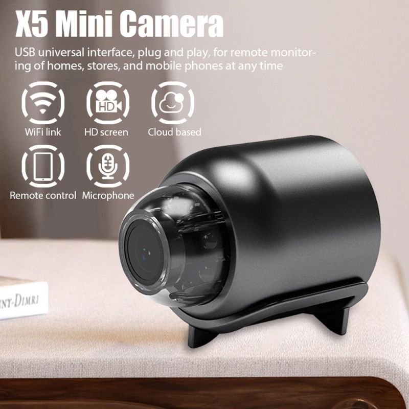Comprar Mini Camara Espia Ip X5 Wifi 1080p Gran en Electroshopy - Ángulo 2